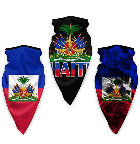(3 pcs) Haitian Flag Shiesty😷 / Half Face / Haitian Pride 🇭🇹