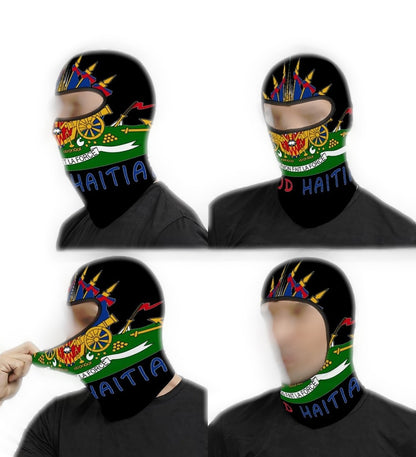 Proud Haitian Flag Ski Mask/ Shystie /Haitian Pride