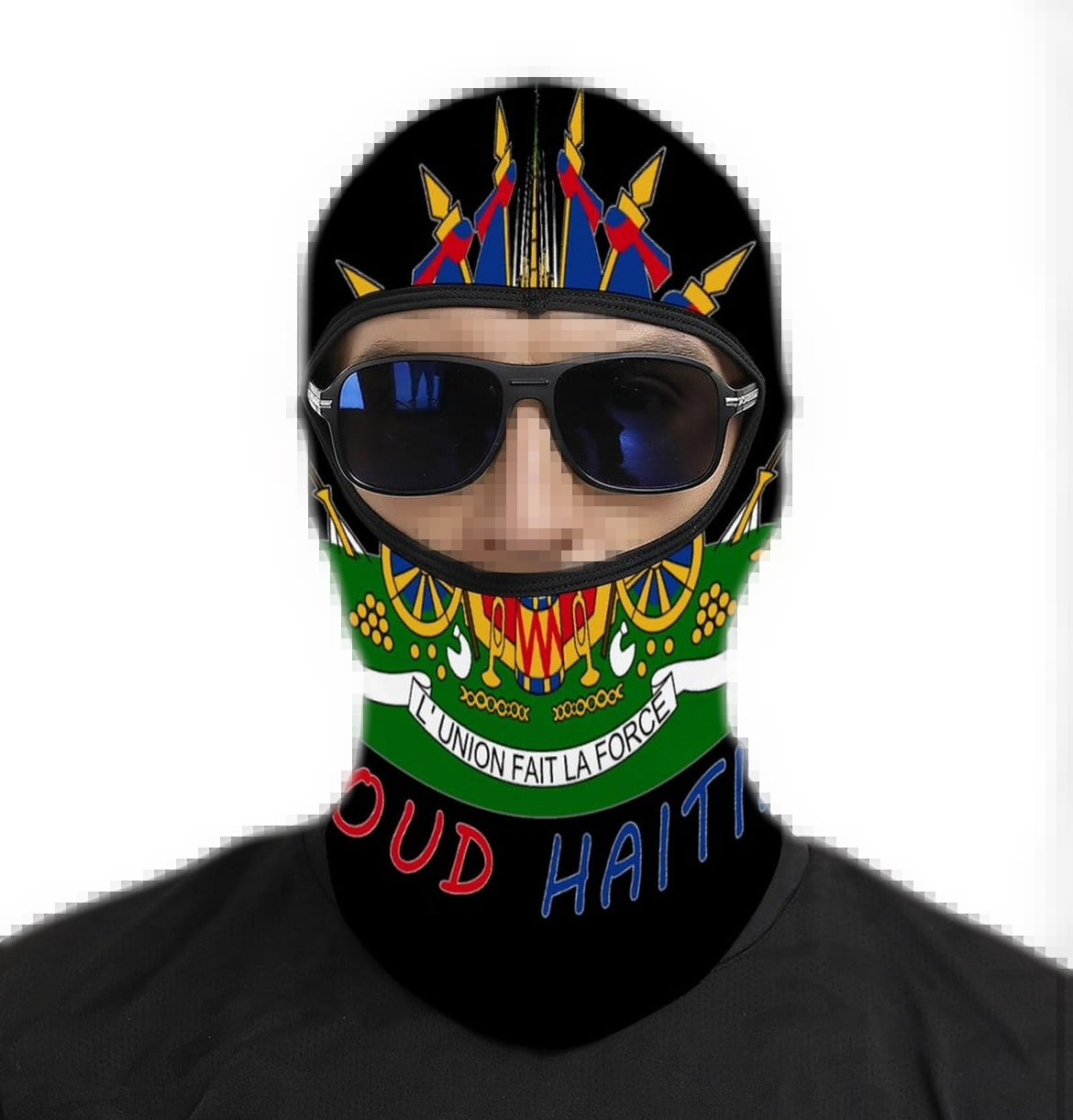 Proud Haitian Flag Ski Mask/ Shystie /Haitian Pride