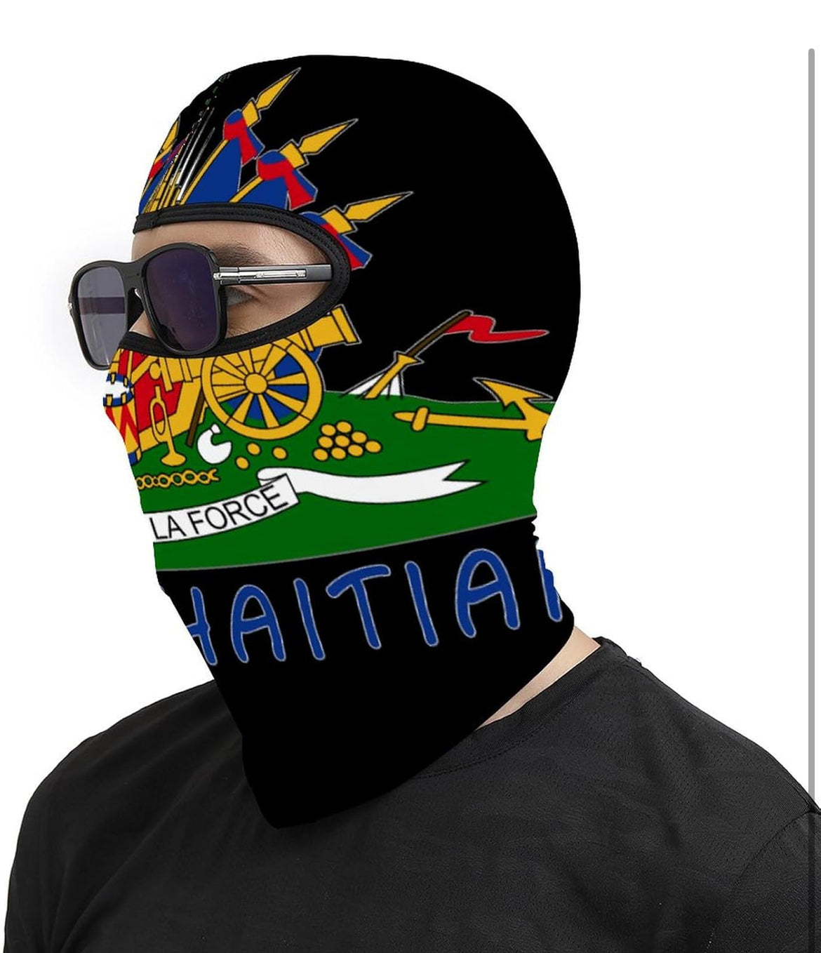 Proud Haitian Flag Ski Mask/ Shystie /Haitian Pride